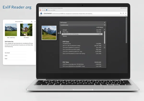 ExifReader.org interface displaying photo metadata securely