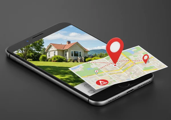 Map showing a photo's hidden geotagging location.