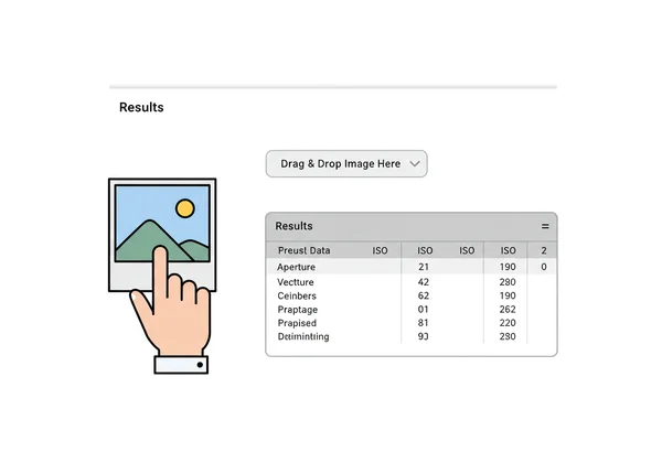 User dragging photo to an online EXIF viewer interface