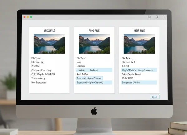 三种图片格式在简单阅读器中的对比
